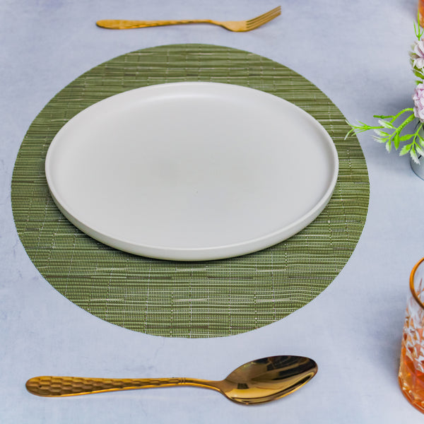 Oval Table Mat Set of 2 - Green
