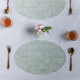 Oval Dining Table Mat - Mint Grey