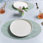 Oval Table Mat Mint Set of 2