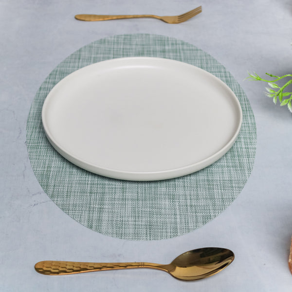 Oval Table Mat Mint Set of 2