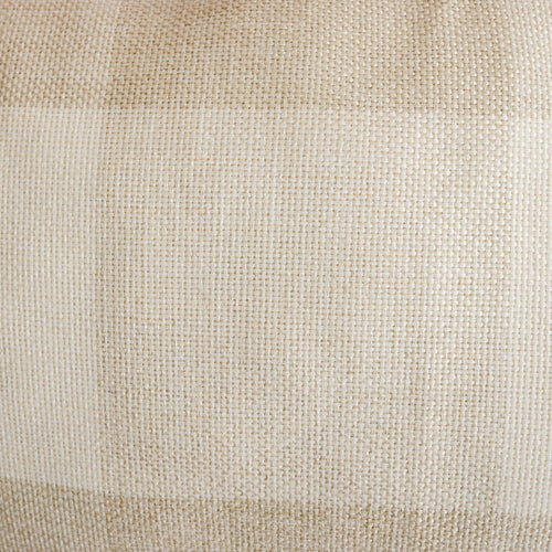 Beige Checkered Bed Pillow Cover
