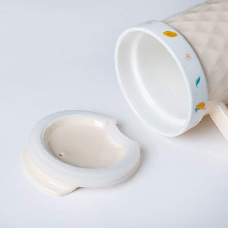 Tall Mango Fruity Cup 550 ml- Mug for coffee, tea mug, cappuccino mug | Cups and Mugs for Coffee Table & Home Decor