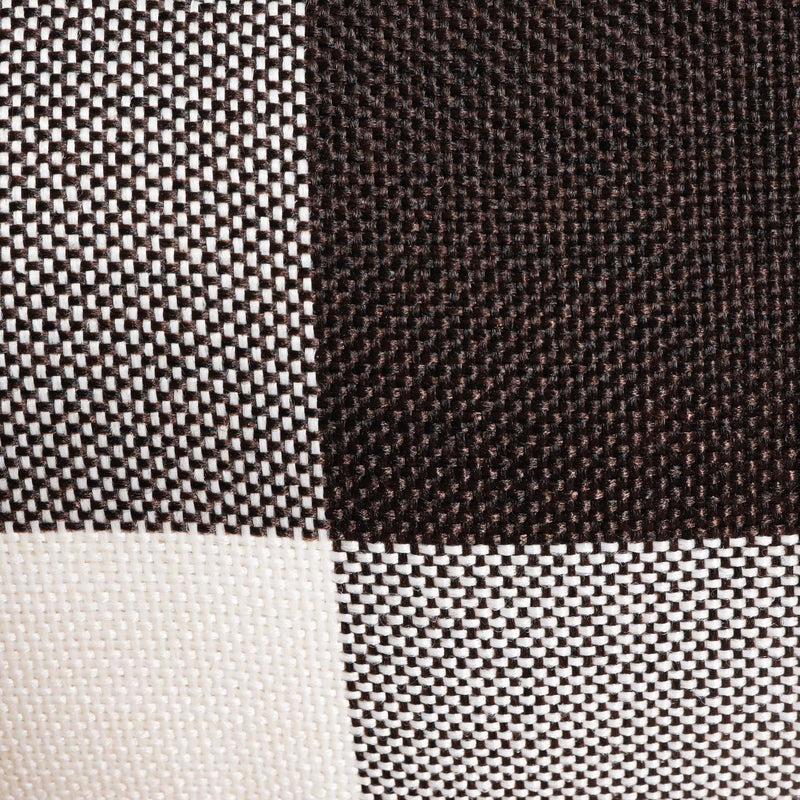 Black-grey Checkered Bed Pillow Cover