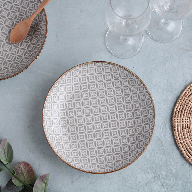 Engraved Plate - Serving plate, pasta plate, lunch plate, deep plate | Plates for dining table & home decor