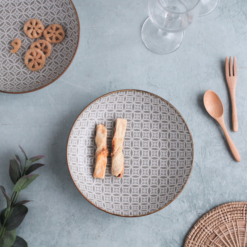 Engraved Plate - Serving plate, pasta plate, lunch plate, deep plate | Plates for dining table & home decor