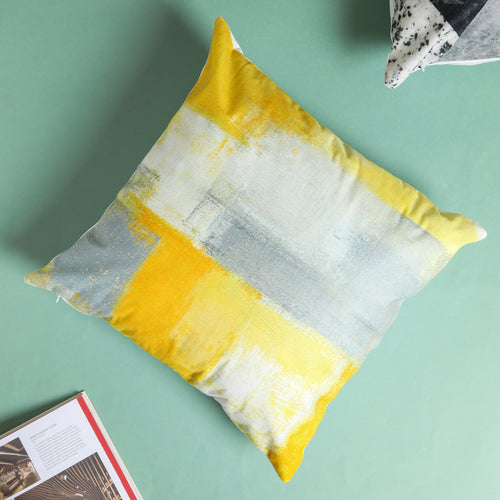 Yellow and Grey Pillow Slip
