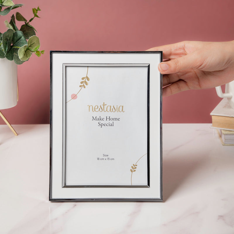 Sleek White Photo Frame 8 Inch - Picture frames and photo frames online | Home decor online