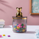 Vintage Jar With Bear Lid Ash Grey 350ml