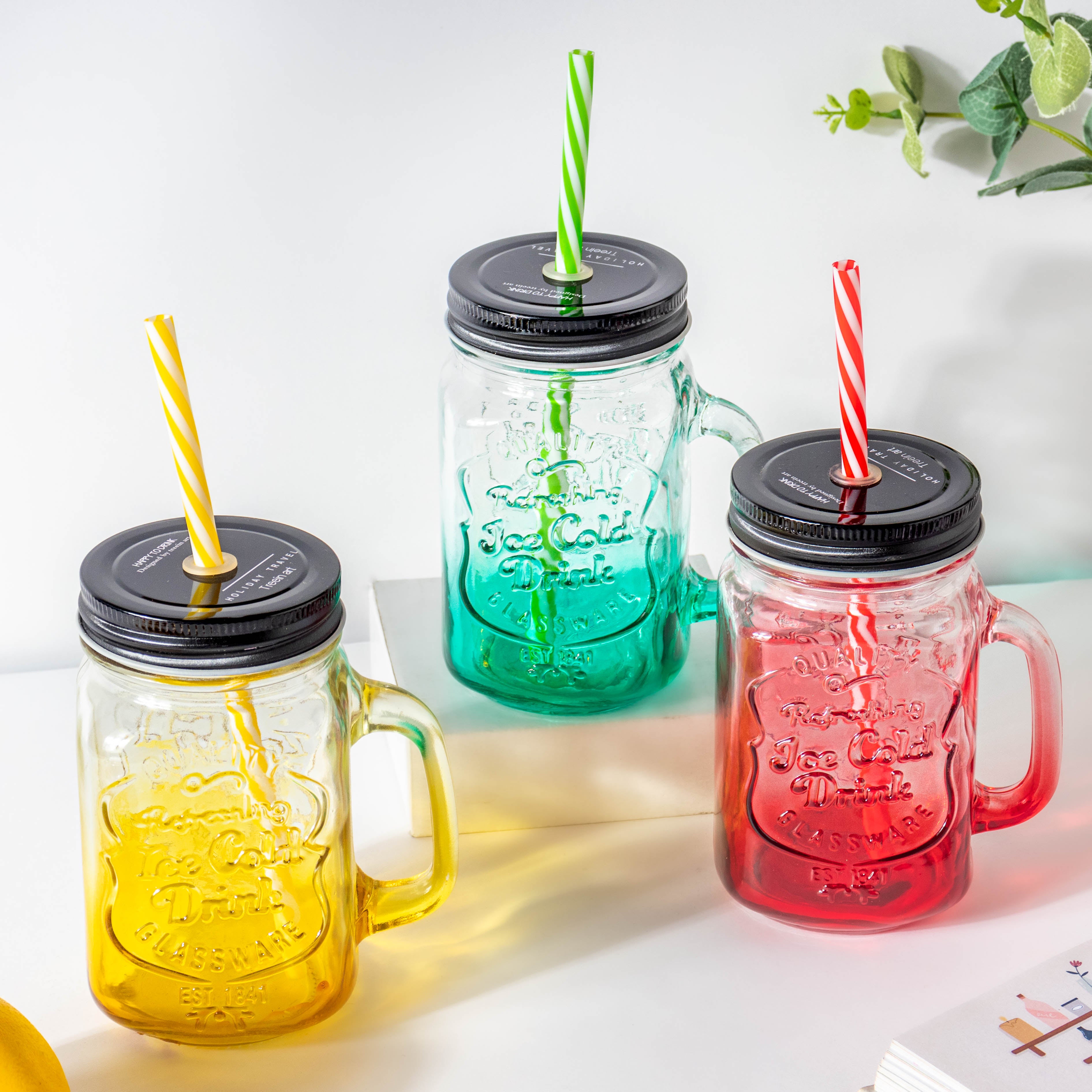 Fruit Kid Travel Tumbler with Straw Yellow Lemon Party  Reusable Plastic Cup Drinking Ice Coffee Mug Birthday Gift (yellow lemon,  480 ml): Tumblers & Water Glasses