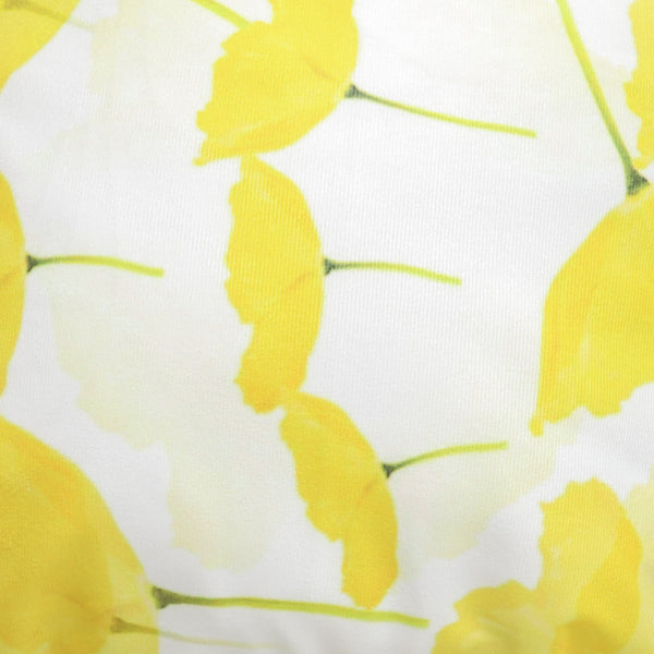 Yellow and White Couch Pillow Cover