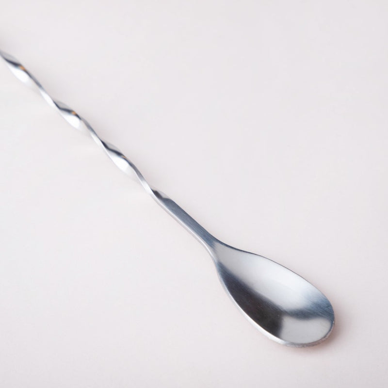 Bar Spoon With Fork Silver Set of 2