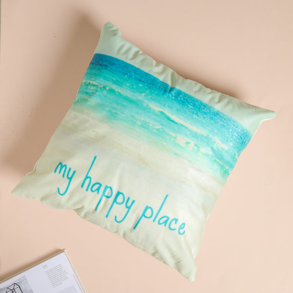 Happy Place Couch Pillow Cover