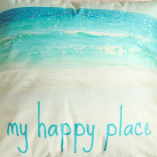 Happy Place Couch Pillow Cover