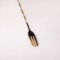 Bar Spoon With Fork Gold Set of 2