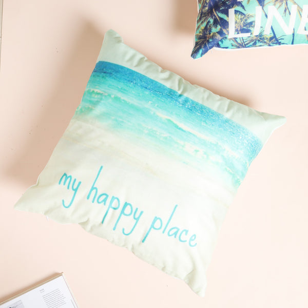 Happy Place Couch Pillow Cover