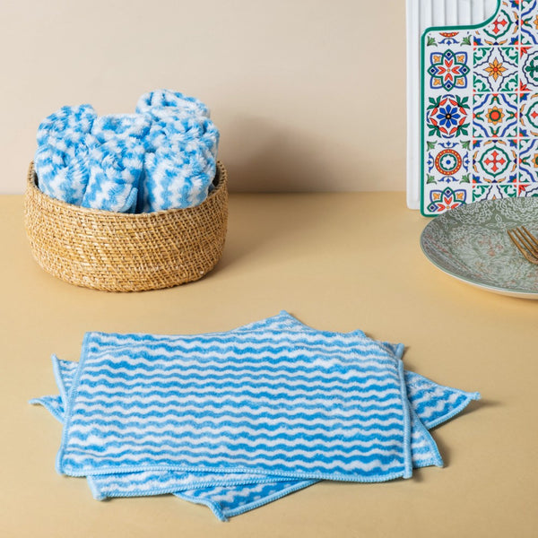 Soft Duster Cloth Blue Set Of 10 - Kitchen Tool