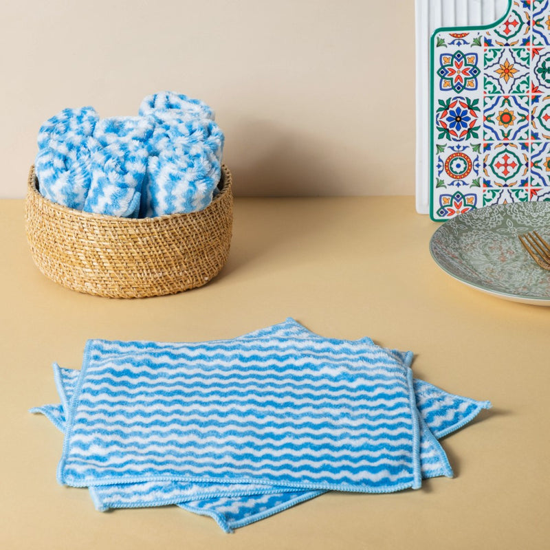 Soft Duster Cloth Blue Set Of 10 - Kitchen Tool