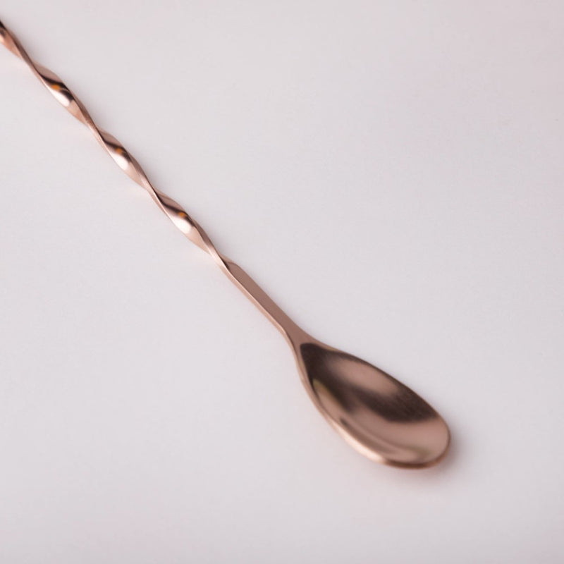 Bar Spoon With Fork Rose Gold Set of 2
