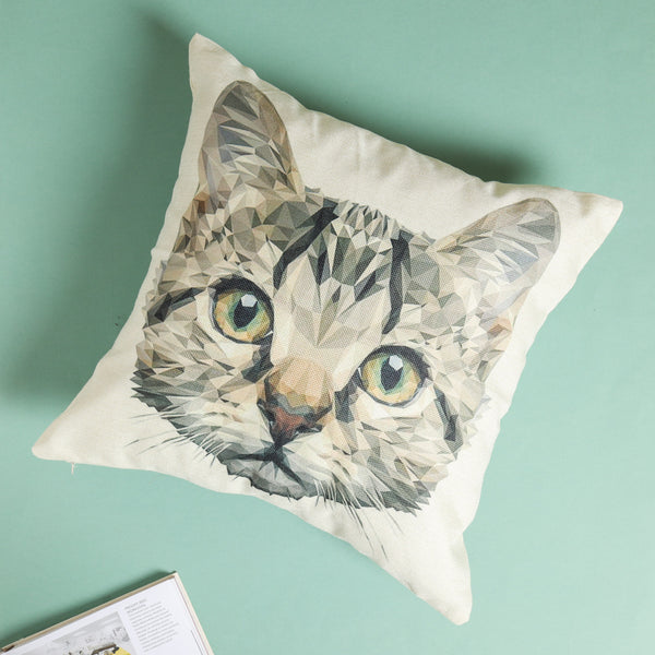 Cute Cat Couch Pillow Cover