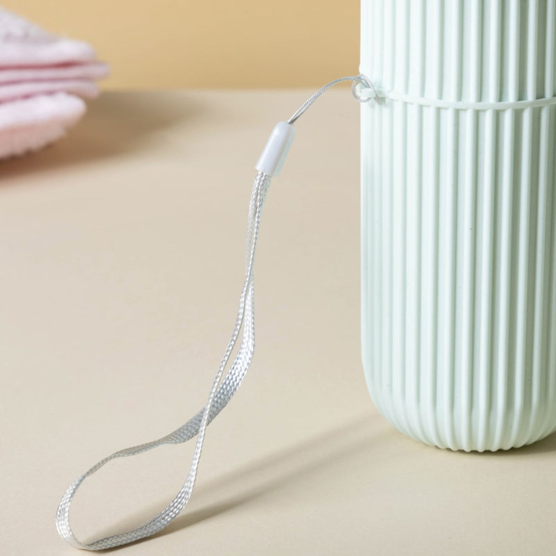 Capsule Shaped Portable Storage Bottle Green Set Of 2