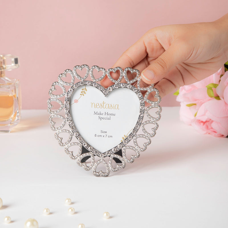 Crystal Heart Frame 5 Inch - Picture frames and photo frames online | Home decoration items