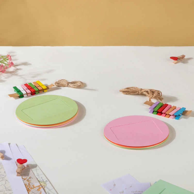 Round DIY Wall Hanging Picture Frame Set Of 2