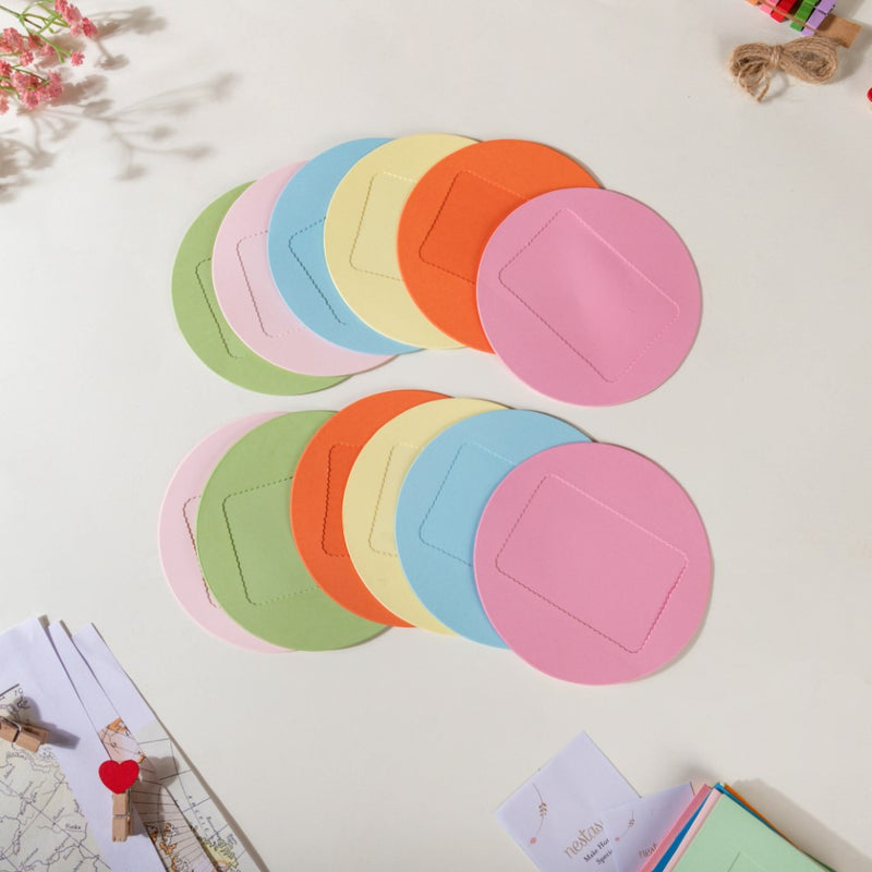 Round DIY Wall Hanging Picture Frame Set Of 2