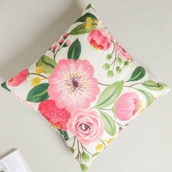Flower Bloom Throw Pillow Cover