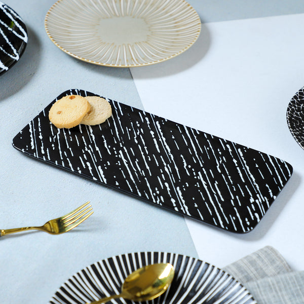 Sleek Tray - Ceramic platter, serving platter, fruit platter | Plates for dining table & home decor