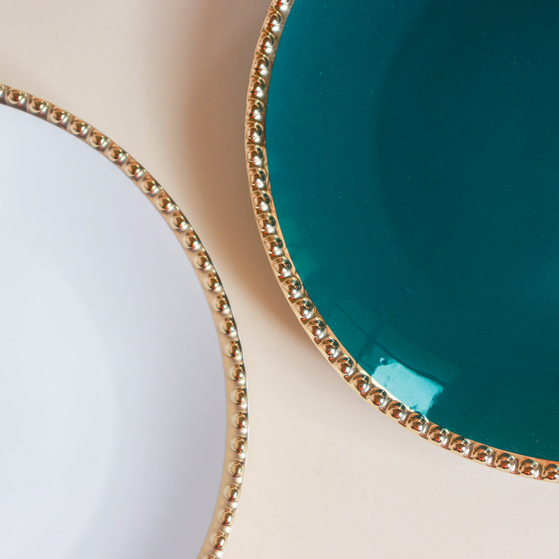 Glazed Ceramic Appetizer Plate - Serving plate, snack plate, dessert plate | Plates for dining & home decor