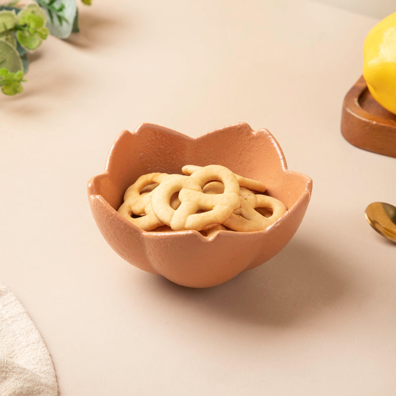 Cherry Blossom Peach Pudding Bowl 150 ml - Bowl, ceramic bowl, dip bowls, chutney bowl, dip bowls ceramic | Bowls for dining table & home decor 