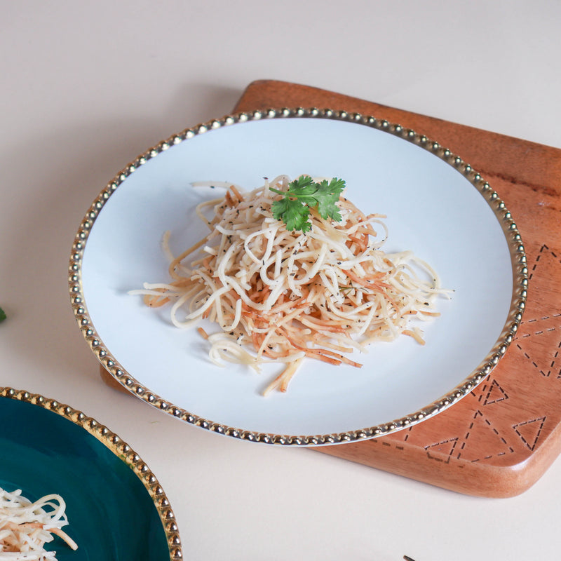 Glazed Ceramic Appetizer Plate - Serving plate, snack plate, dessert plate | Plates for dining & home decor