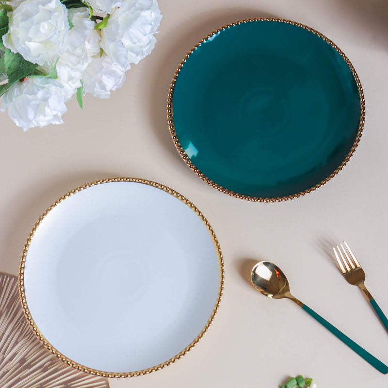 Glazed Ceramic Dinner Plate - Serving plate, lunch plate, ceramic dinner plates| Plates for dining table & home decor