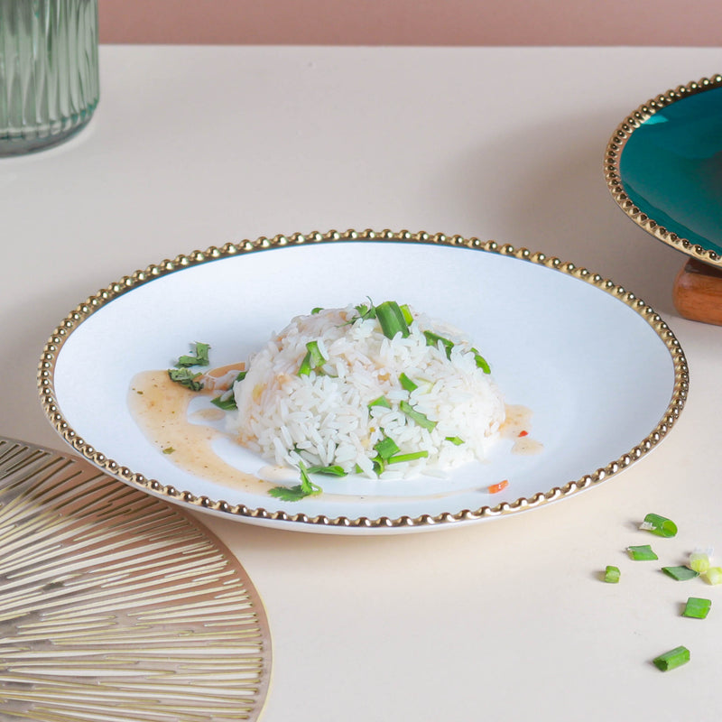 Glazed Ceramic Dinner Plate - Serving plate, lunch plate, ceramic dinner plates| Plates for dining table & home decor