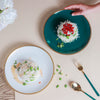 Glazed Ceramic Dinner Plate - Serving plate, lunch plate, ceramic dinner plates| Plates for dining table & home decor