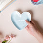 Heart Starter Plate Small Blue - Serving plate, snack plate, dessert plate | Plates for dining & home decor