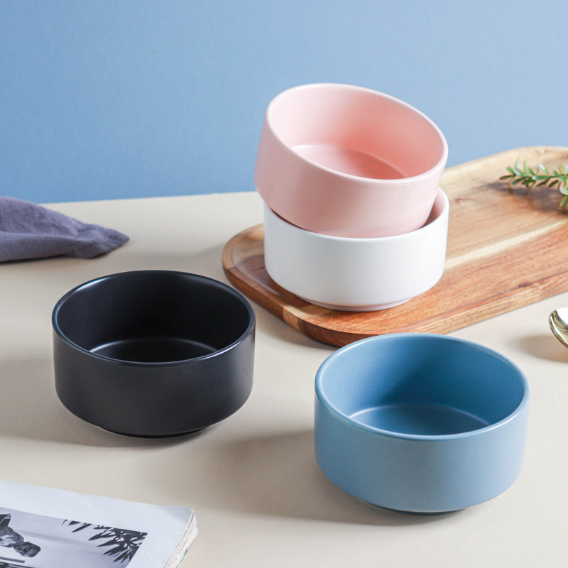 Pastel Snack Bowl 450 ml - Bowl,ceramic bowl, snack bowls, curry bowl, popcorn bowls | Bowls for dining table & home decor