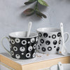 Black and White Cup Set- Tea cup, coffee cup, cup for tea | Cups and Mugs for Office Table & Home Decoration