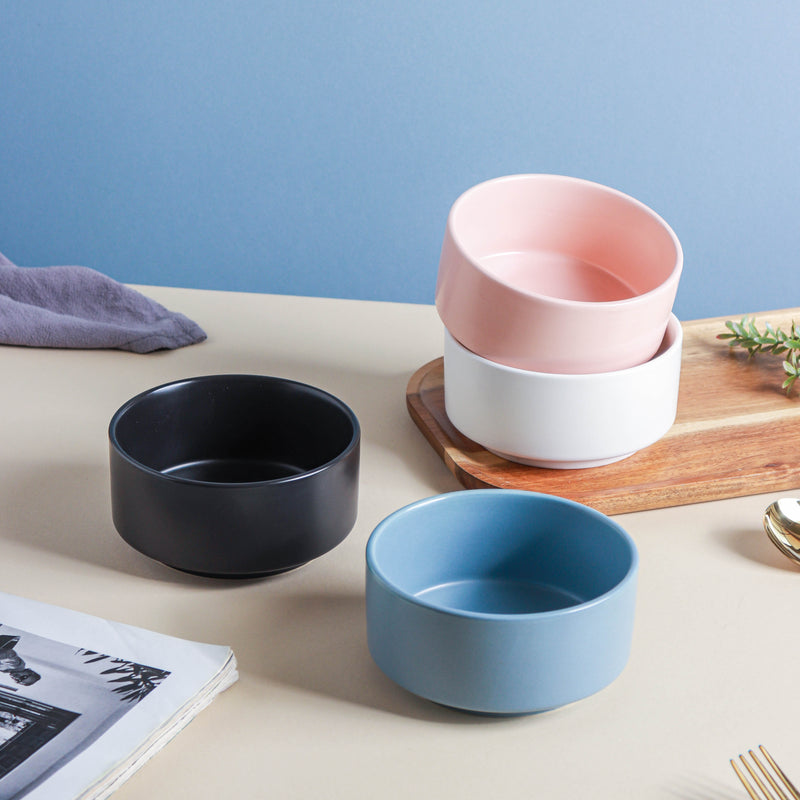 Pastel Snack Bowl 450 ml - Bowl,ceramic bowl, snack bowls, curry bowl, popcorn bowls | Bowls for dining table & home decor