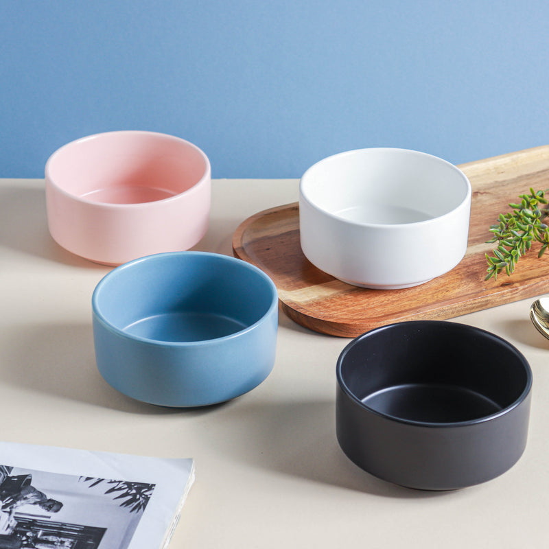 Pastel Snack Bowl 450 ml - Bowl,ceramic bowl, snack bowls, curry bowl, popcorn bowls | Bowls for dining table & home decor