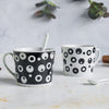 Black and White Cup Set- Tea cup, coffee cup, cup for tea | Cups and Mugs for Office Table & Home Decoration