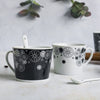 Black and White Cup Set- Tea cup, coffee cup, cup for tea | Cups and Mugs for Office Table & Home Decoration