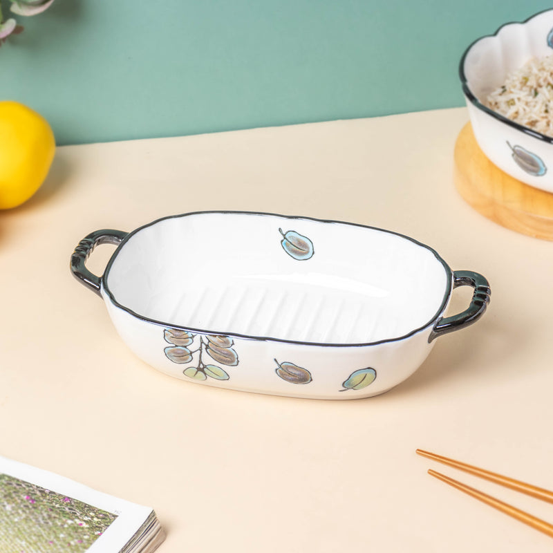 Aspen Leaves 19 Piece Pasta Set For 6