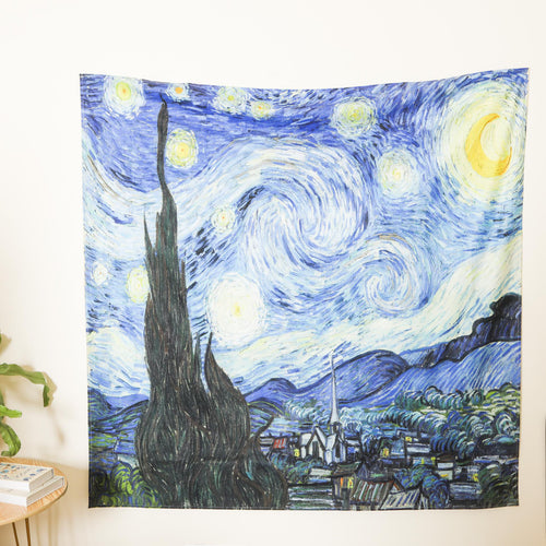 Starry Night Tapestry - Wall tapestry for home decor| Shop wall decoration & room decoration items