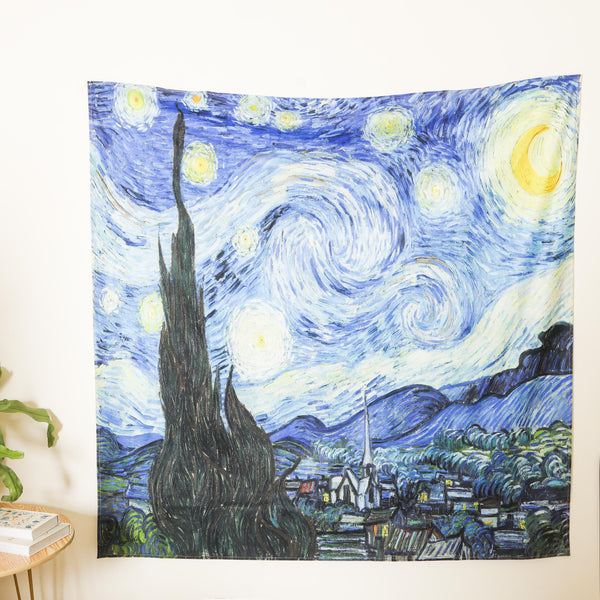 Starry Night Tapestry - Wall tapestry for home decor| Shop wall decoration & room decoration items