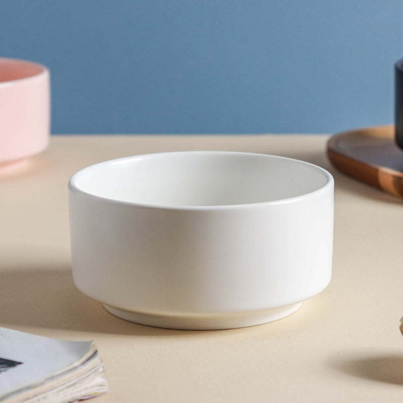Pastel Snack Bowl 450 ml - Bowl,ceramic bowl, snack bowls, curry bowl, popcorn bowls | Bowls for dining table & home decor