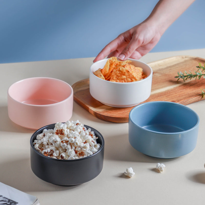 Pastel Snack Bowl 450 ml - Bowl,ceramic bowl, snack bowls, curry bowl, popcorn bowls | Bowls for dining table & home decor