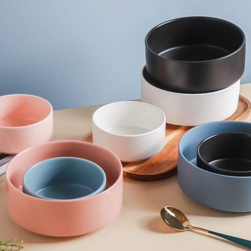 Pastel Snack Bowl 450 ml - Bowl,ceramic bowl, snack bowls, curry bowl, popcorn bowls | Bowls for dining table & home decor