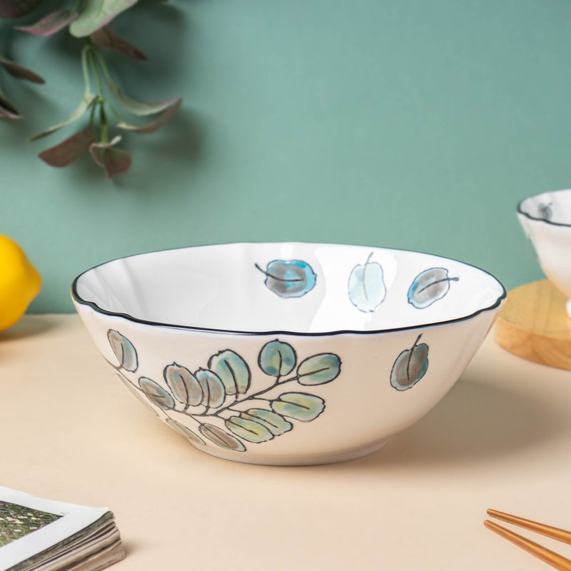 Aspen Leaves 19 Piece Pasta Set For 6