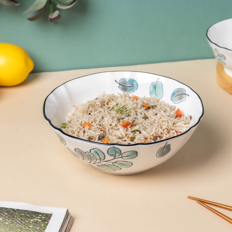 Aspen Leaves 19 Piece Pasta Set For 6